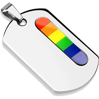 Anhänger Hundemarke Regenbogen