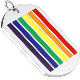 Anhänger Hundemarke Regenbogen
