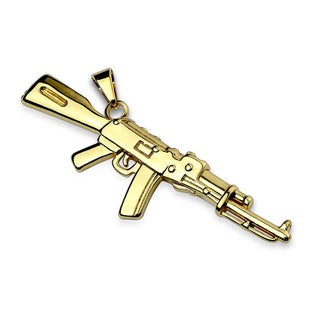 Anhänger Maschinengewehr Gold
