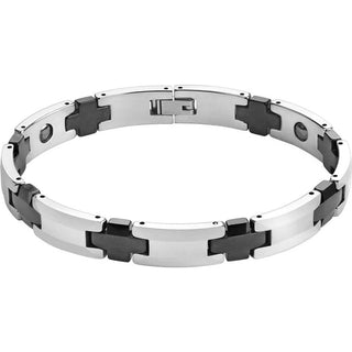 Armband Kreuz Schwarz Silber