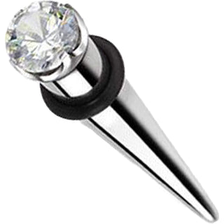 Dehnstab Zirkonia Silber O-Ringe Silikon