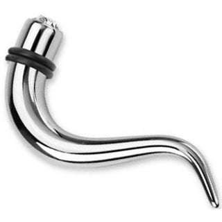 Spirale Welle Zirkonia Silber O-Ringe Silikon