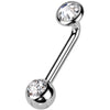 Titan Christina Piercing Zirkonia Innengewinde