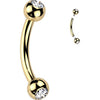 Titanium Eyebrow Piercing Ball Silver Internally Threaded