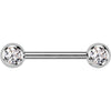 Titan Nippelpiercing Zirkona Innengewinde
