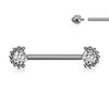 Titan Nippelpiercing Zirkonia Innengewinde