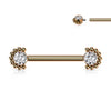 Titan Nippelpiercing Zirkonia Innengewinde
