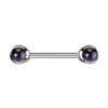 Nippelpiercing Halbedelstein Innengewinde