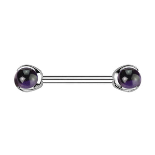 Nippelpiercing Halbedelstein Innengewinde