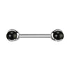 Nippelpiercing Halbedelstein Innengewinde