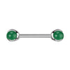 Nippelpiercing Halbedelstein Innengewinde