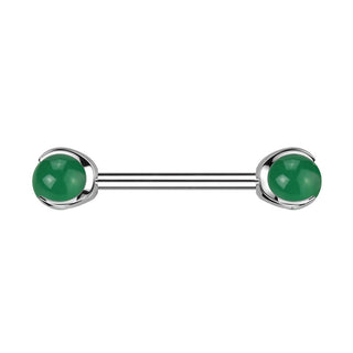 Nippelpiercing Halbedelstein Innengewinde