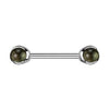 Nippelpiercing Halbedelstein Innengewinde