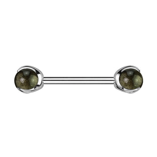 Nippelpiercing Halbedelstein Innengewinde