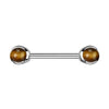Nippelpiercing Halbedelstein Innengewinde