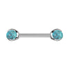 Nippelpiercing Halbedelstein Innengewinde