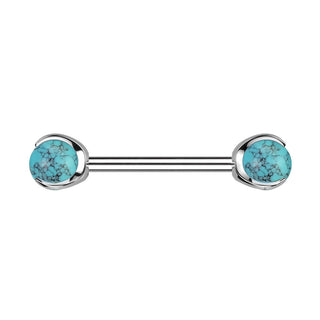 Nippelpiercing Halbedelstein Innengewinde