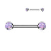Titan Nippelpiercing Opal Innengewinde