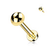 Titanium Labret Dome Internally Threaded