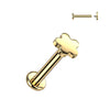 Titanium Labret flower Internally Threaded