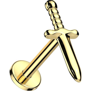 Titanium Labret dagger Internally Threaded