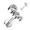 Titan Labret 3 Zirkonia Innengewinde