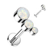 Titan Labret 3 Opal Silber Innengewinde