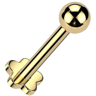 Titanium Labret ball flower base Internally Threaded