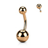 Titan Bauchnabelpiercing Kugel PVD Innengewinde