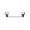 Surface Barbell Zirkonia Flach Innengewinde