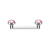 Surface Barbell Zirkonia Flach Innengewinde
