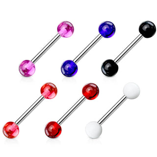Barbell Acrylic Ball, 6  pieces