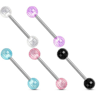 Barbell Acrylic Disco Ball, 5  pieces