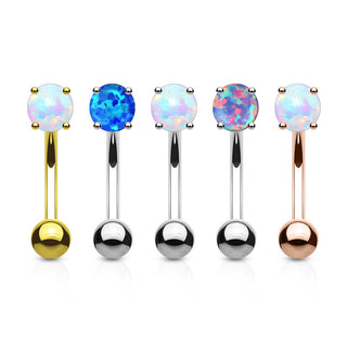 Eyebrow Piercing Ball Opal, 5  pieces