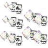 Square Zirconia 5 pairs, 5 s pairs