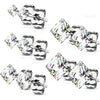 Square Zirconia 5 pairs, 5 s pairs