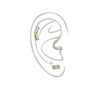 Barbell Set Labret Barbell Bendeble Hoop Ring Bendable, 4  pieces