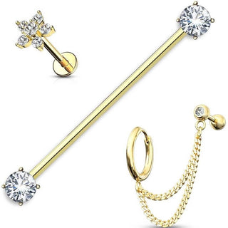 Value Pack Set Labret Barbell Industrial, 3  pieces