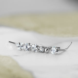 Nose Stud Set Zirconia, 7  pieces