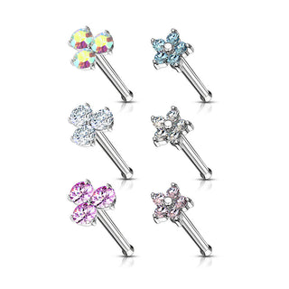 Nose Stud Set Zirconia, 6  pieces