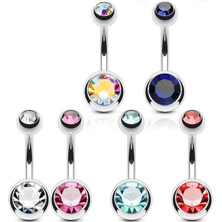Belly Button Piercing Zirconia, 6  pieces