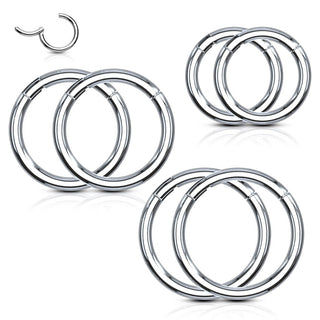 Ring Silver Clicker, 3 s pairs