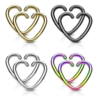 Ring Heart Bendable, 4 s pairs