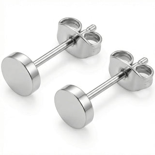 Titanium Earring Flat Circle Disc