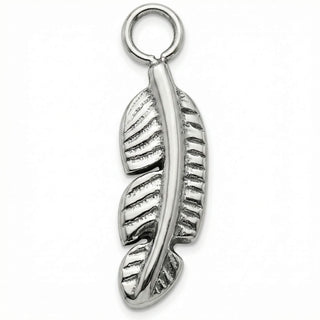 Titanium Attachment Curved Bird Feather