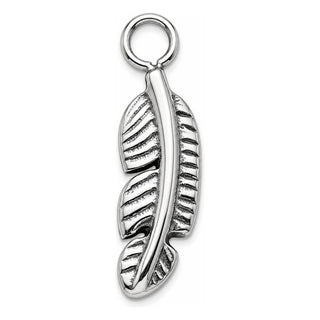 Titanium Attachment Curved Bird Feather