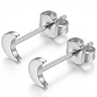 Titanium Earring Crescent Moon Shape