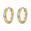Titanium Earring Solid Circle Huggie Hoop