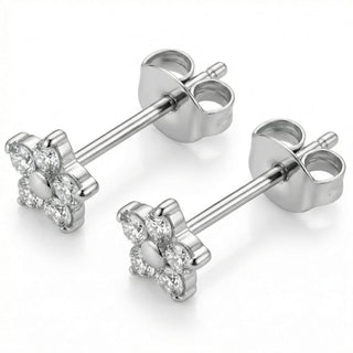 Titanium Earring Five Petal Flower Blossom