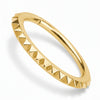 Titanium Ring Pyramid Spike Edge Clicker